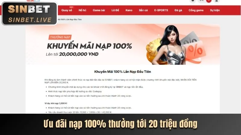 Ưu đãi không cần nạp tiền Unibet